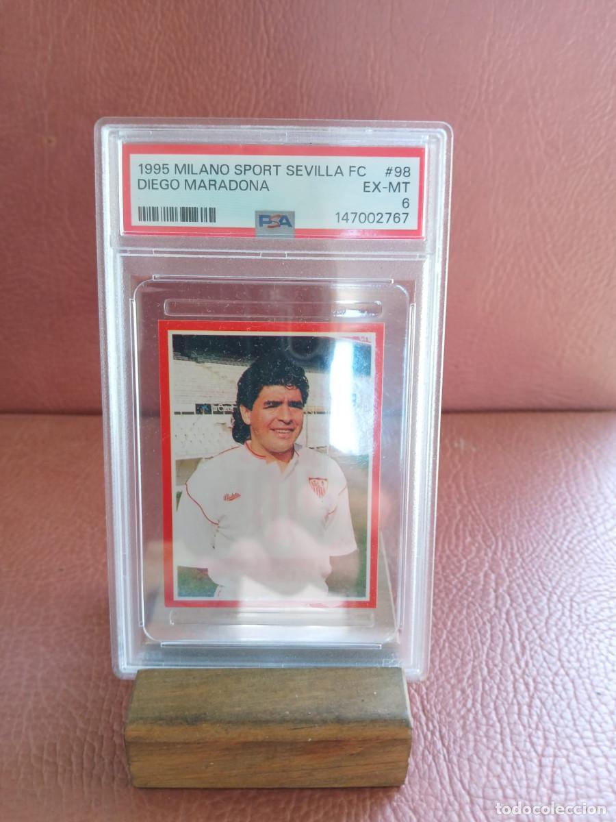 Coleccionismo deportivo: Diego Maradona 1995 Milano Sevilla PSA 6