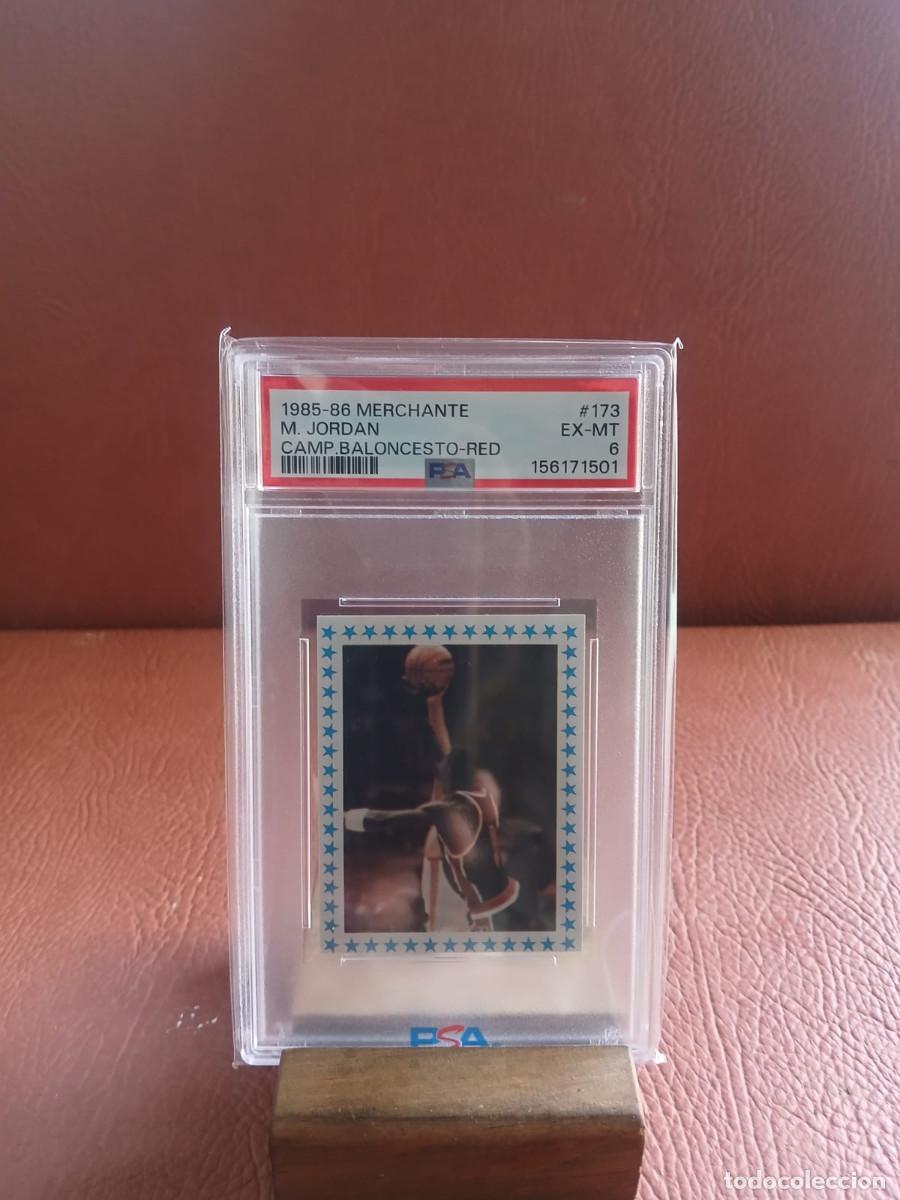 Coleccionismo deportivo: Tarjeta de novato espa&ntilde;ola de Michael Jordan 1985 Merchante. 1985-86 MERCHANTE.