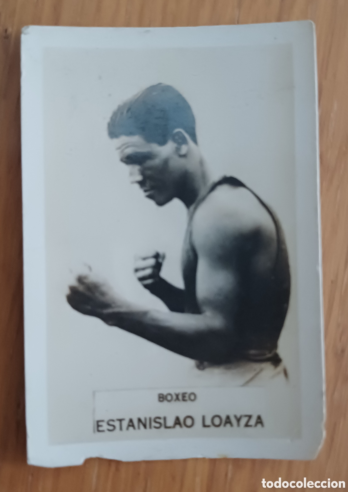 Colecionismo desportivo: CROMO ESTANISLAO LOAYZA CHILE, BOXEO BOXEADOR, CIGARROS AGUILITAS , 1920&rsquo;s