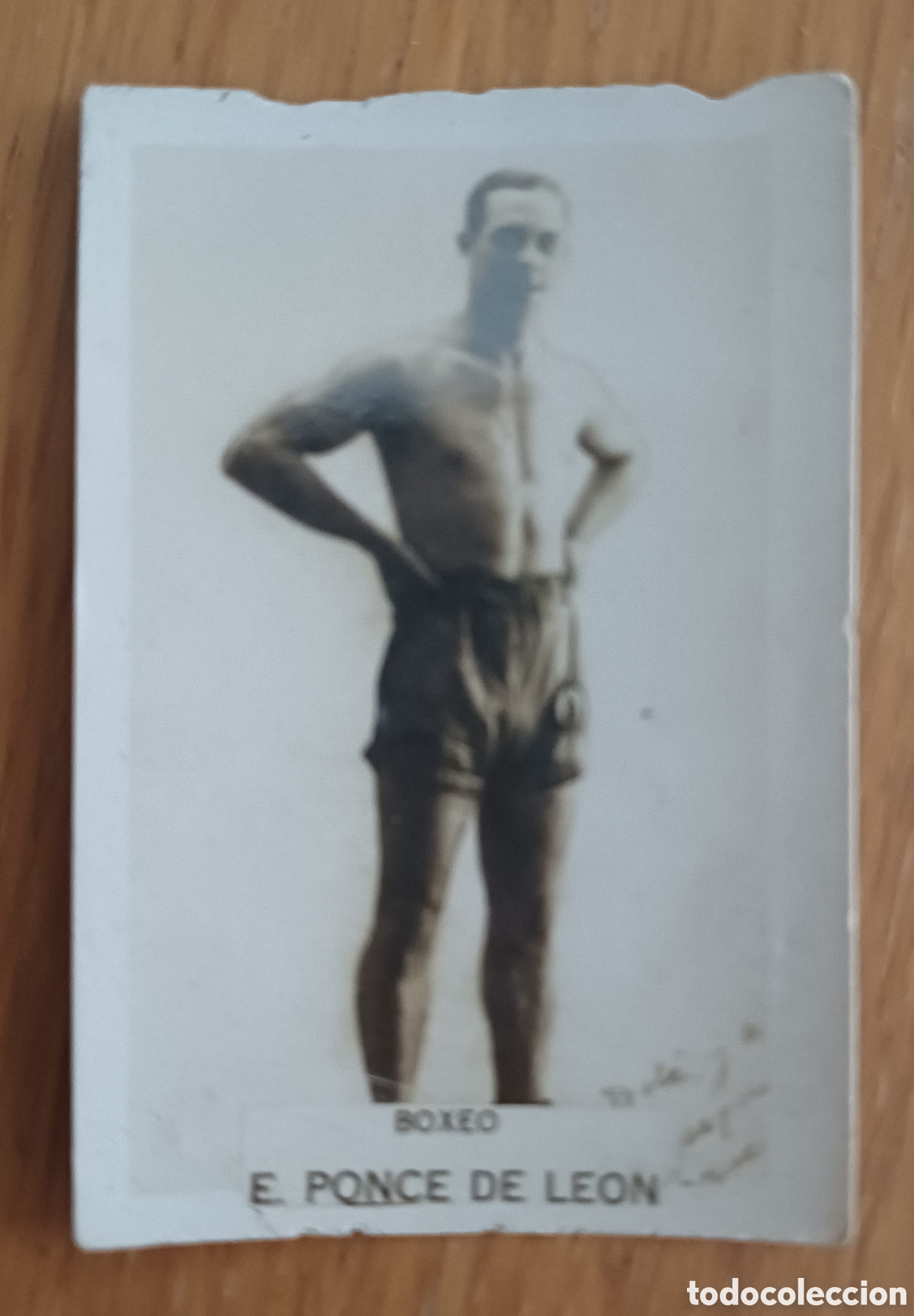 Coleccionismo deportivo: CROMO E. PONCE DE LEON CUBA, BOXEO BOXEADOR, CIGARROS AGUILITAS , 1920&rsquo;s
