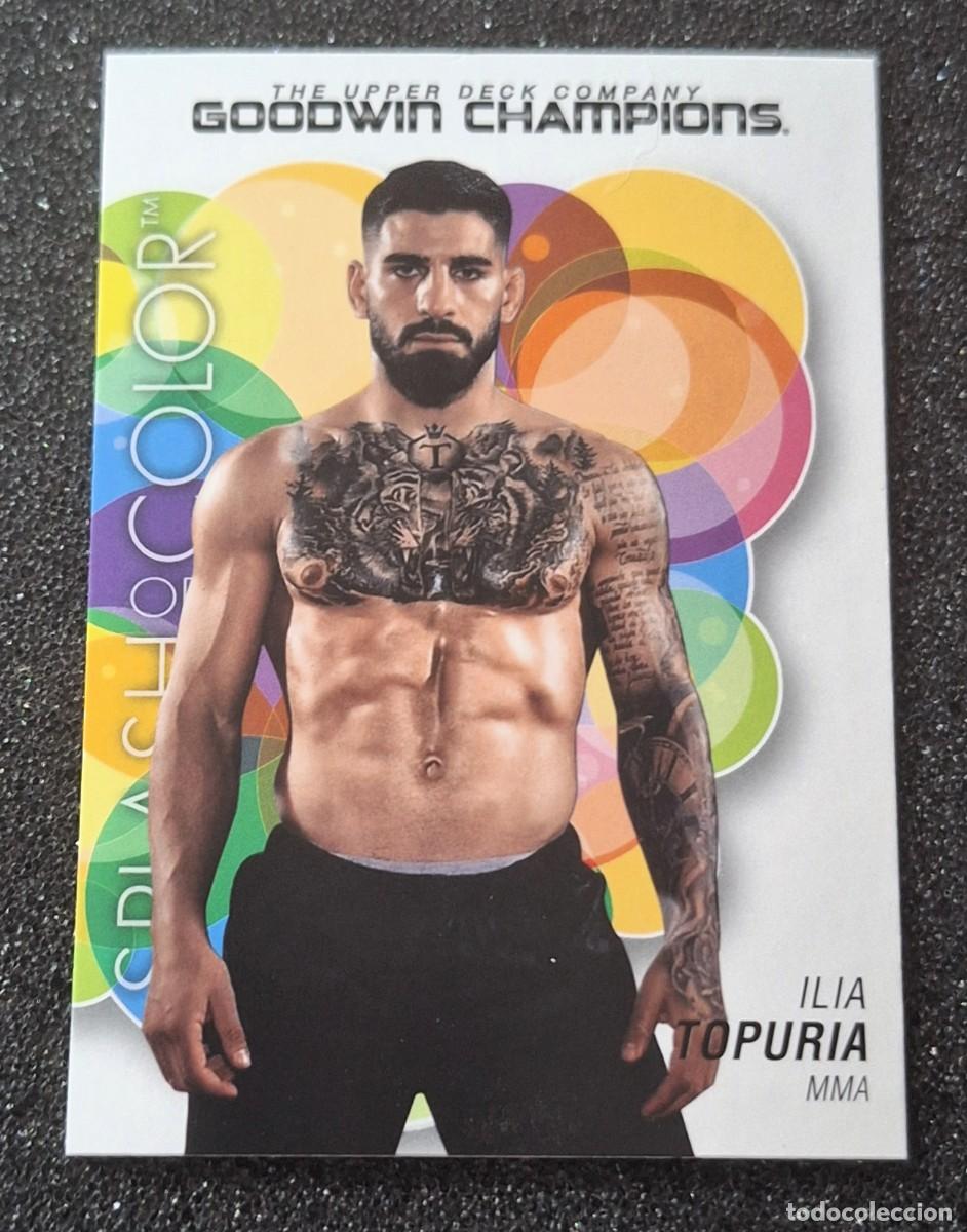 Coleccionismo deportivo: Ilia Topuria UFC Upper Deck Goodwin Champions #124 Splash of Color