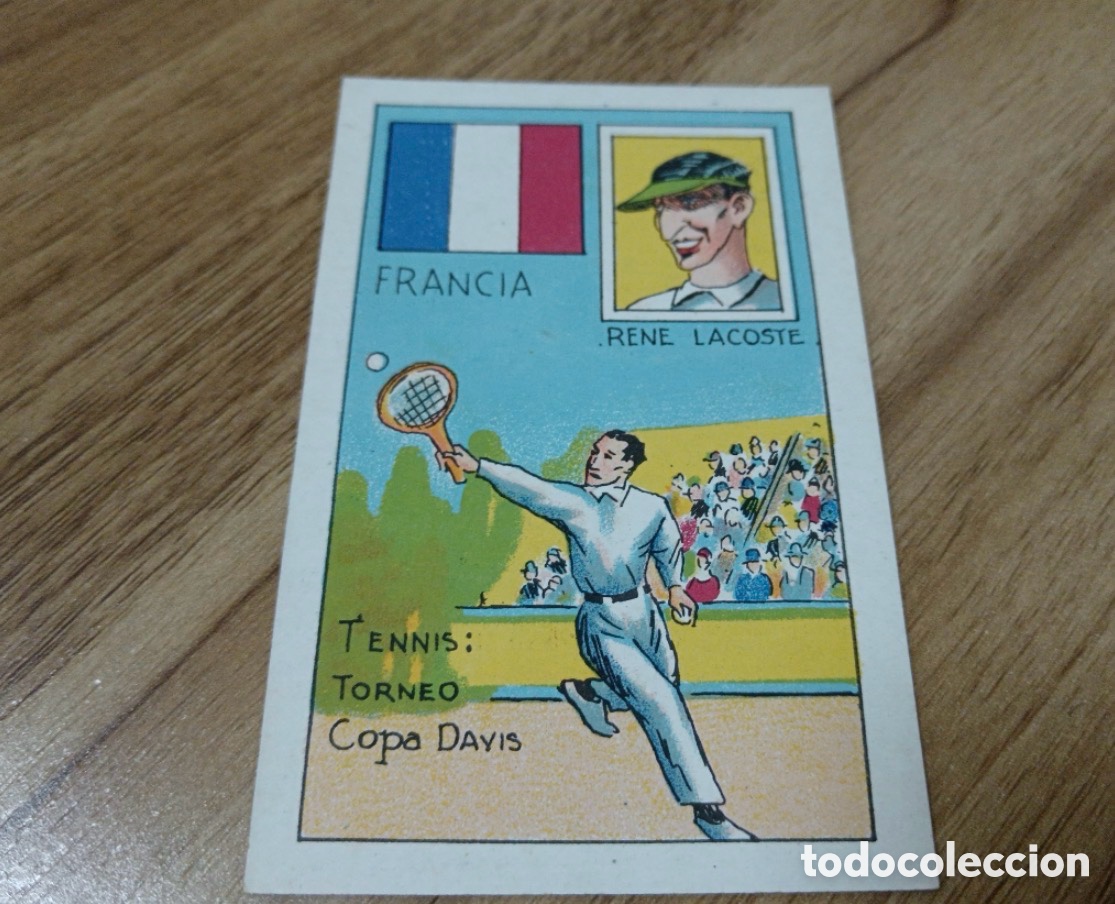 Coleccionismo deportivo: REN&Eacute; LACOSTE QUIEN ES EL CAMPE&Oacute;N MUNDIAL A&Ntilde;OS 20 CASA VICENS N&deg; 29