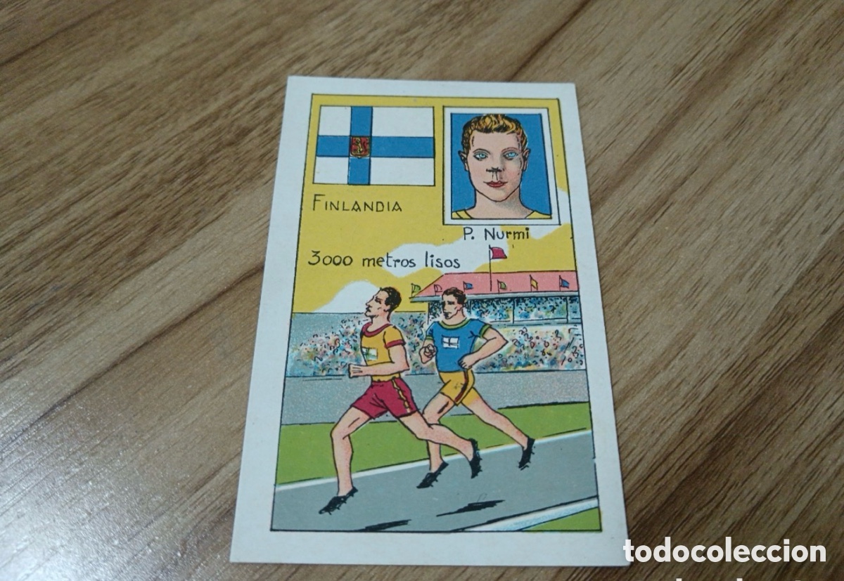 Coleccionismo deportivo: PAAVO NURMI QUIEN ES EL CAMPE&Oacute;N MUNDIAL A&Ntilde;OS 20 CASA VICENS N&deg; 21