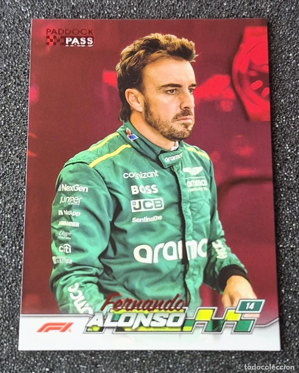 Coleccionismo deportivo: Fernando Alonso Aston Martin Topps Formula 1 F-1 Paddock Pass #11 Red