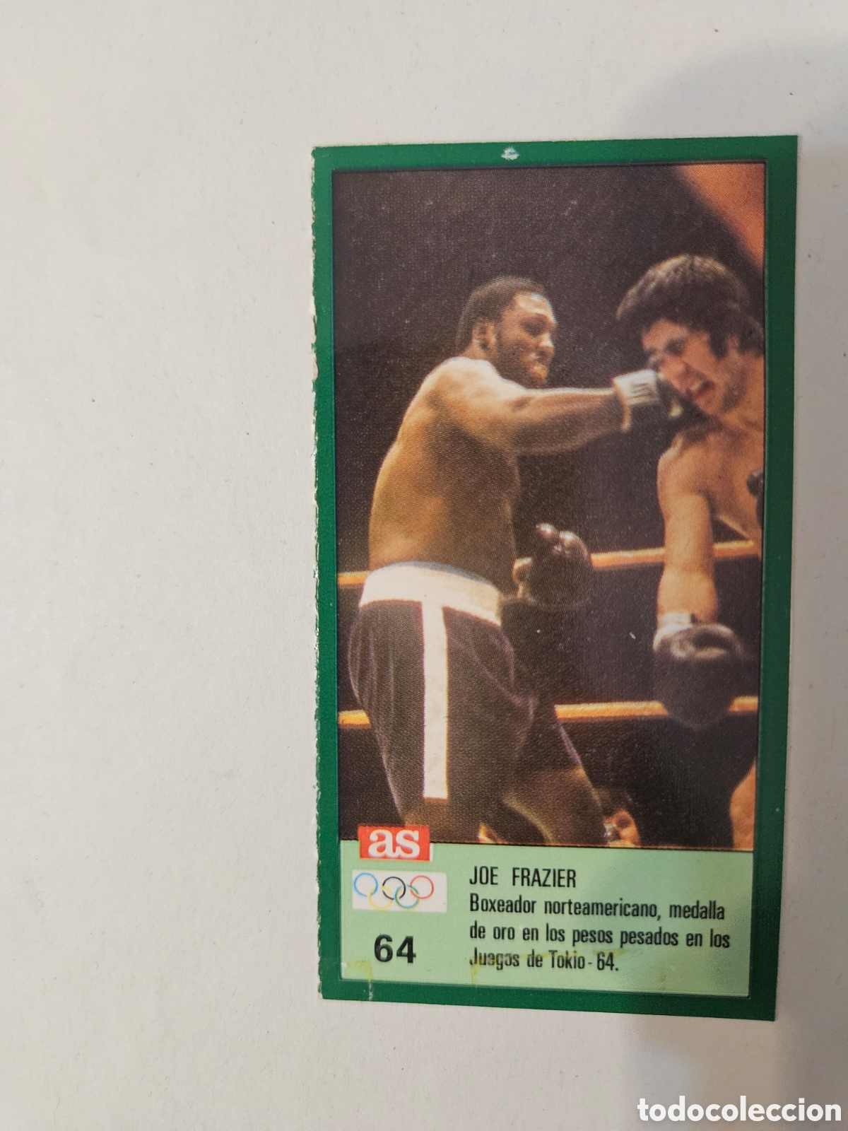 Coleccionismo deportivo: 1988 JOE FRAZIER N&ordm; 64 LOS ASES OLIMPICOS SIN PEGAR