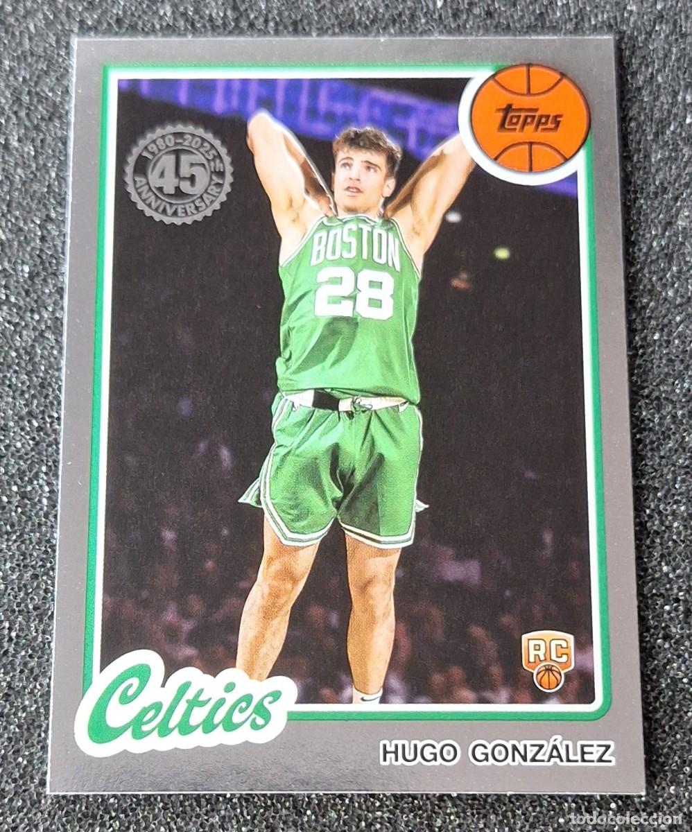 Coleccionismo deportivo: Hugo Gonzalez Boston Celtics Topps Basketball 2025-26 Rookie Rc 45th Anniversary