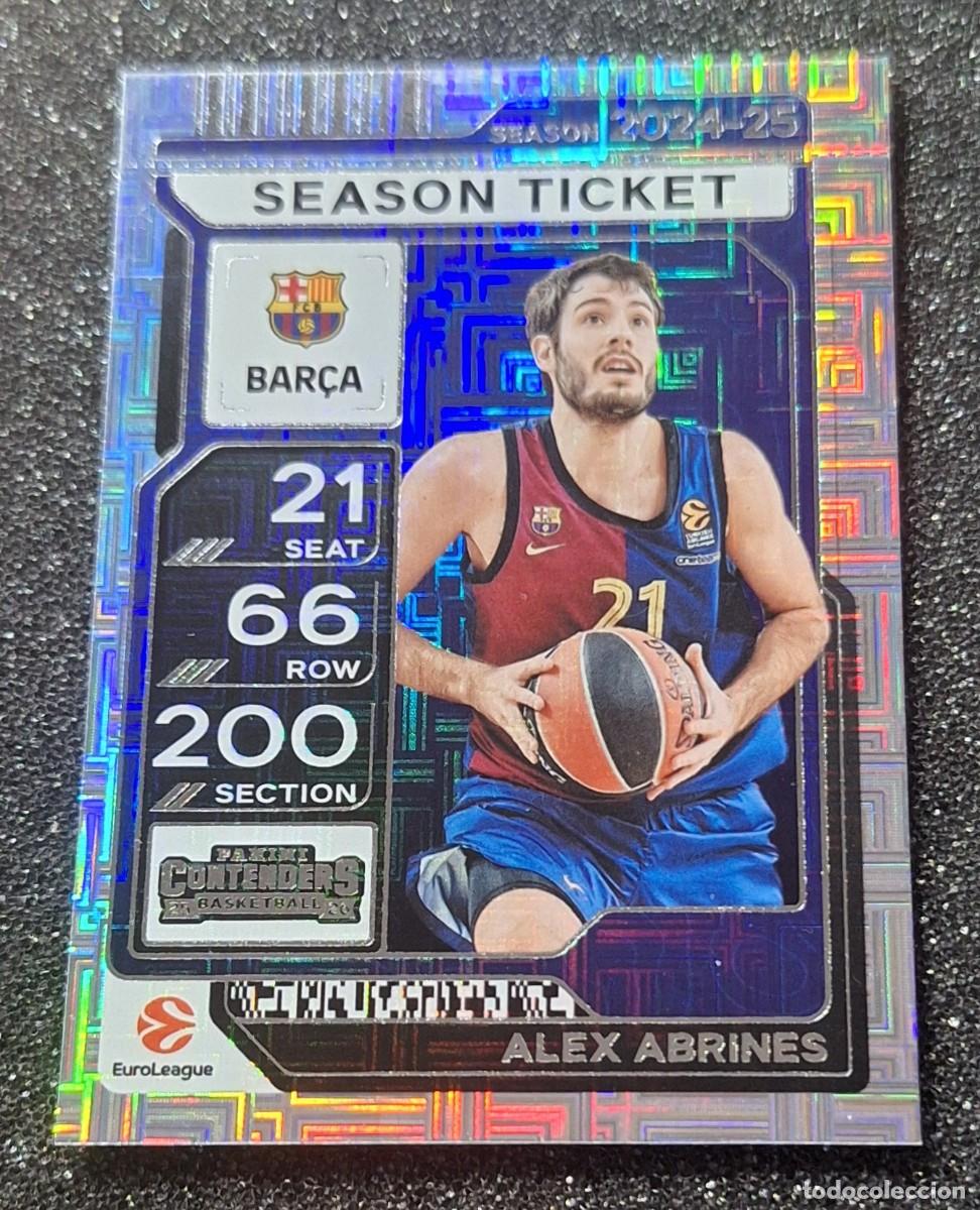 Coleccionismo deportivo: Alex Abrines Barcelona Panini Contenders Euroleague Basketball