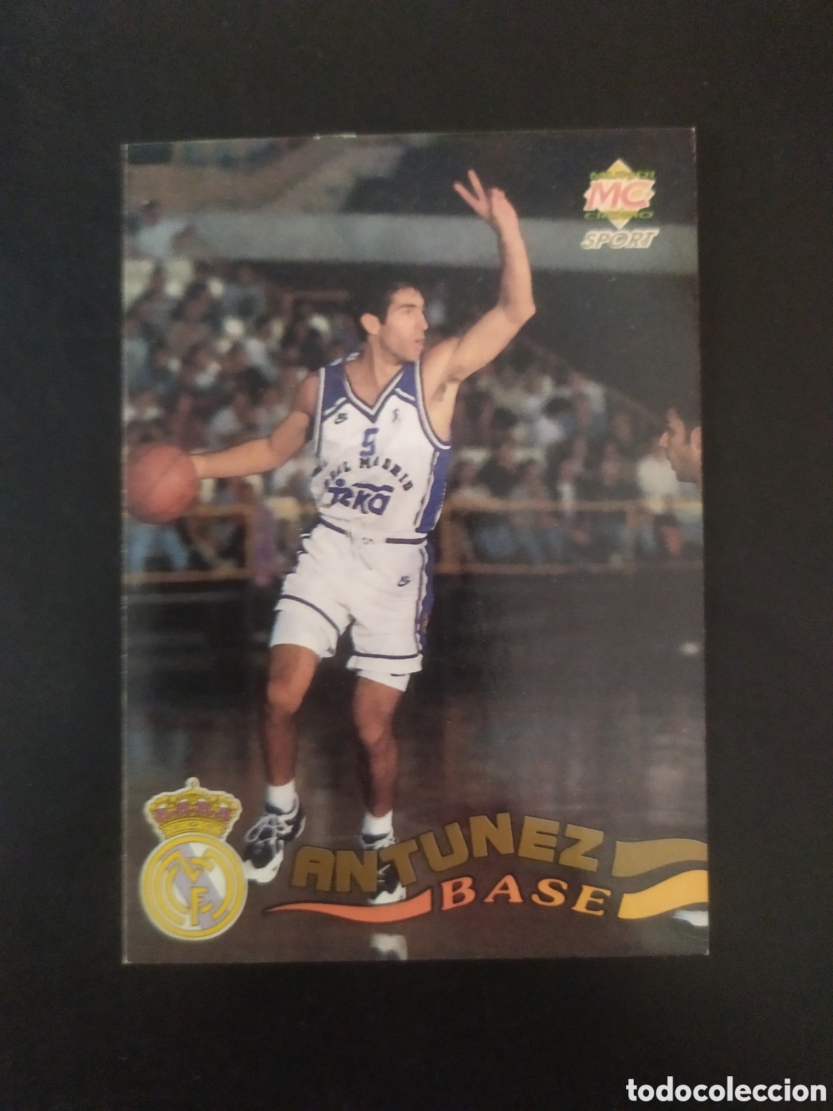 Coleccionismo deportivo: Mundicromo baloncesto Liga ACB 96 Antunez n&deg; 26 Real Madrid