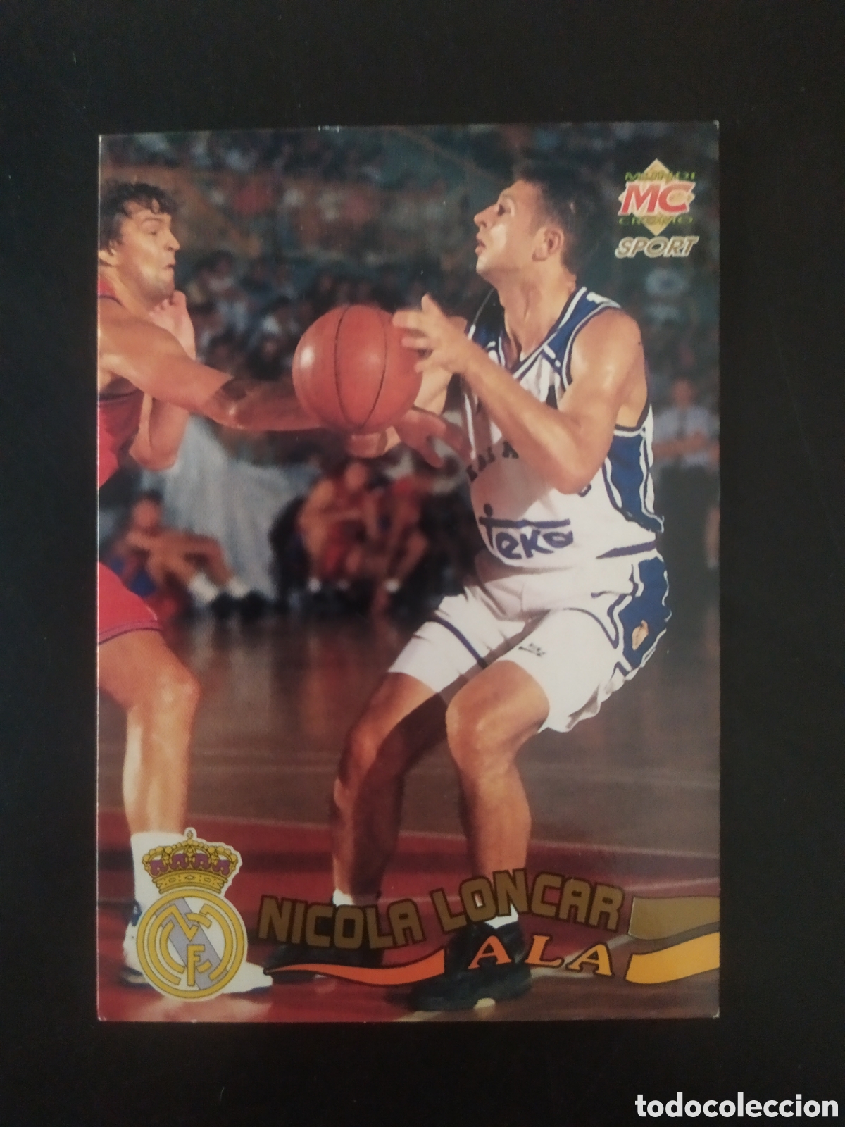 Coleccionismo deportivo: Mundicromo baloncesto Liga ACB 96 Nicola Loncar n&deg; 30 Real Madrid