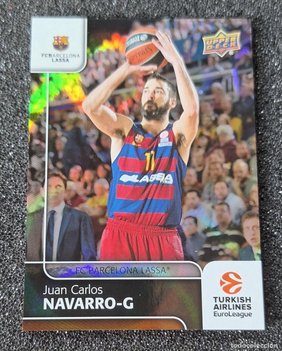 Coleccionismo deportivo: Juan Carlos Navarro Barcelona Upper Deck Basketball 2016 Euroleague #50