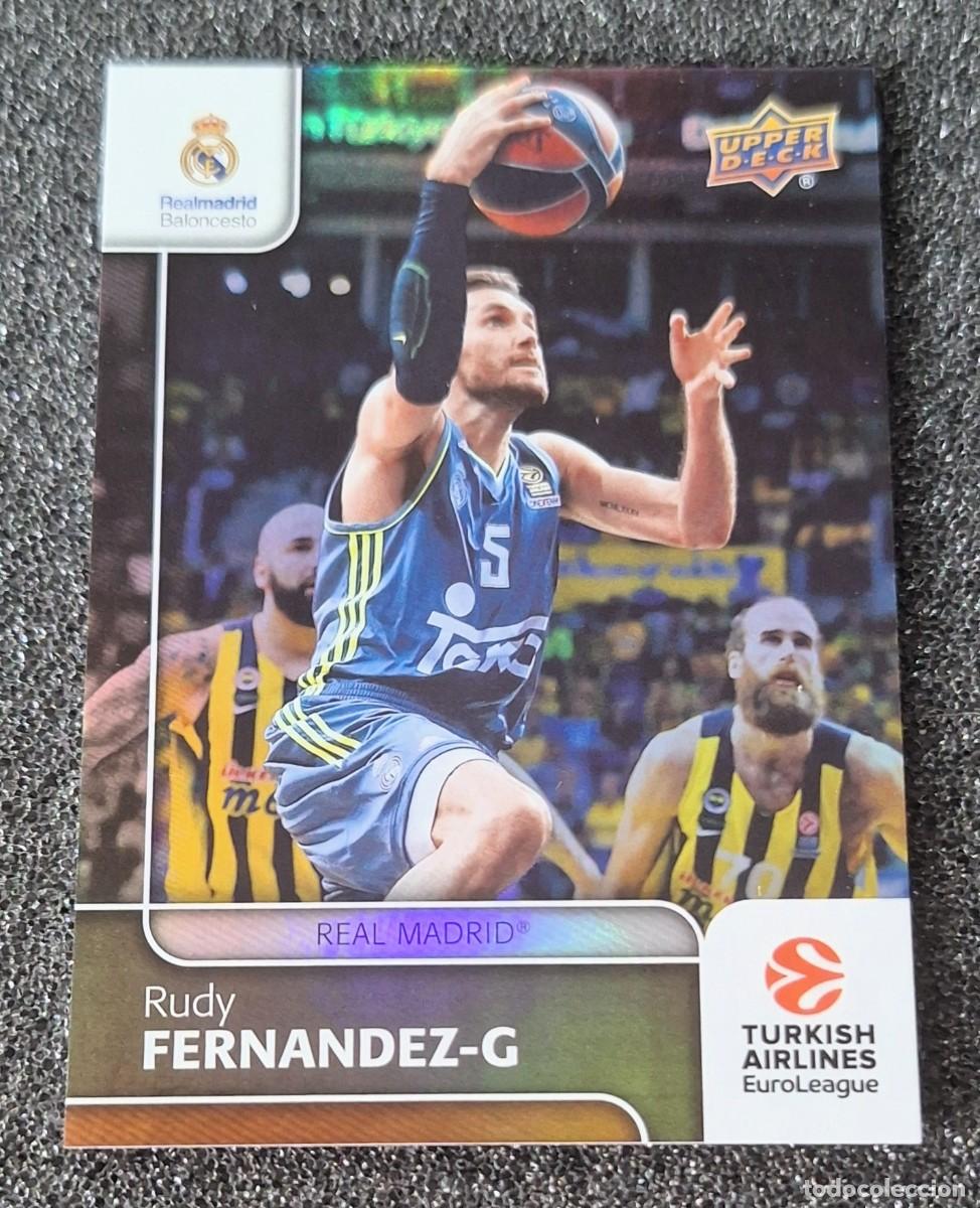 Coleccionismo deportivo: Rudy Fernandez Real Madrid Upper Deck Basketball 2016 Euroleague #7