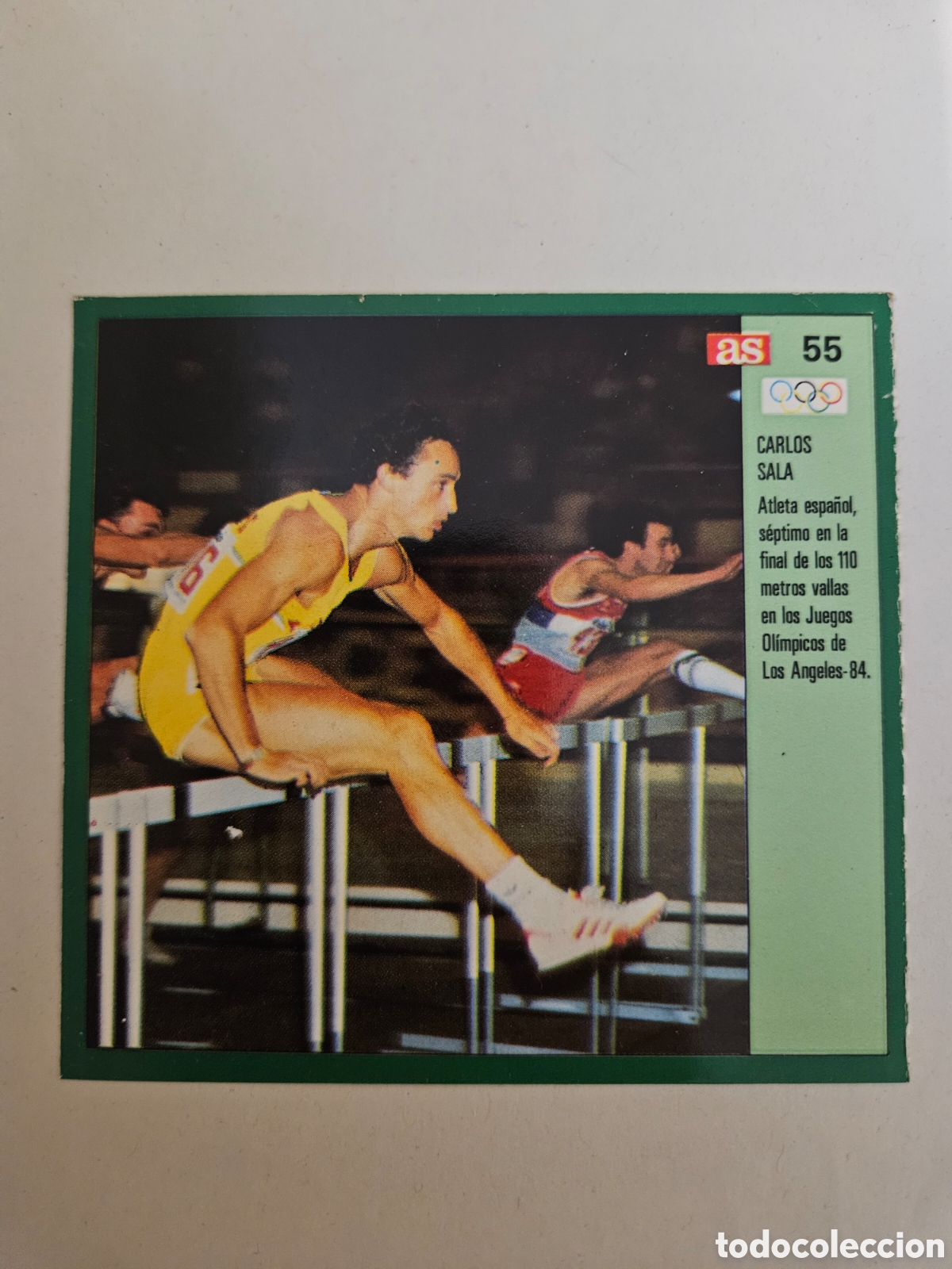 Coleccionismo deportivo: 55 Carlos Sala Espa&ntilde;a Atletismo Ases Ol&iacute;mpicos 1988 sin pegar