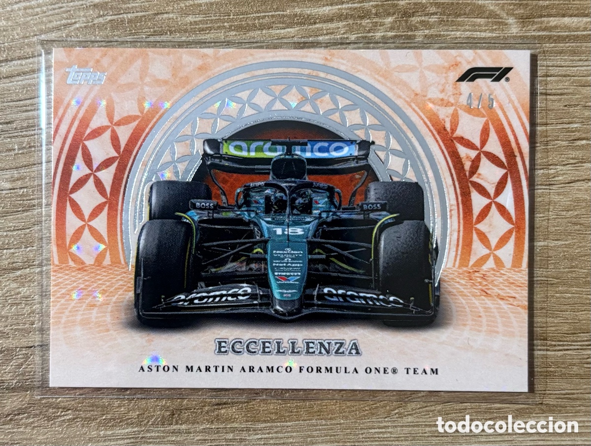 Coleccionismo deportivo: Carta F1 Aston Martin ECCELLENZA a /5 - TOPPS