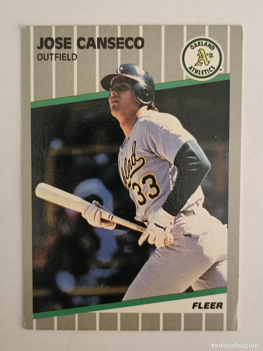 Coleccionismo deportivo: #5 JOSE CANSECO (OAKLAND ATHLETICS) BEISBOL MLB 89 FLEER