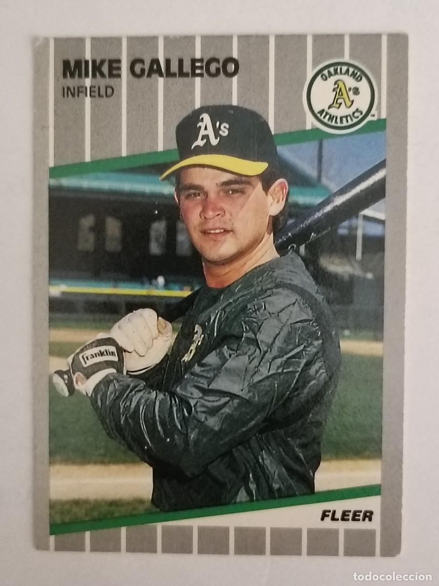 Coleccionismo deportivo: #8 MIKE GALLEGO (OAKLAND ATHLETICS) BEISBOL MLB 89 FLEER