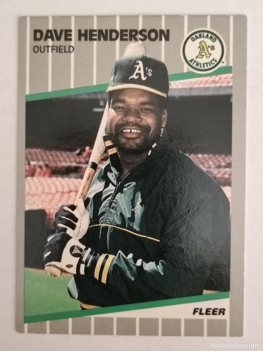 Coleccionismo deportivo: #10 DAVE HENDERSON (OAKLAND ATHLETICS) BEISBOL MLB 89 FLEER