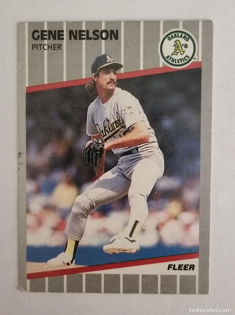 Coleccionismo deportivo: #18 GENE NELSON (OAKLAND ATHLETICS) BEISBOL MLB 89 FLEER