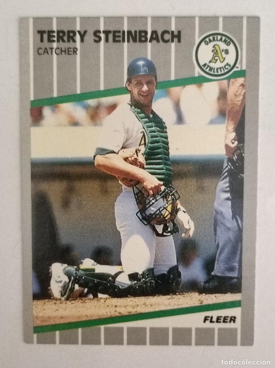 Coleccionismo deportivo: #22 TERRY STEINBACH (OAKLAND ATHLETICS) BEISBOL MLB 89 FLEER