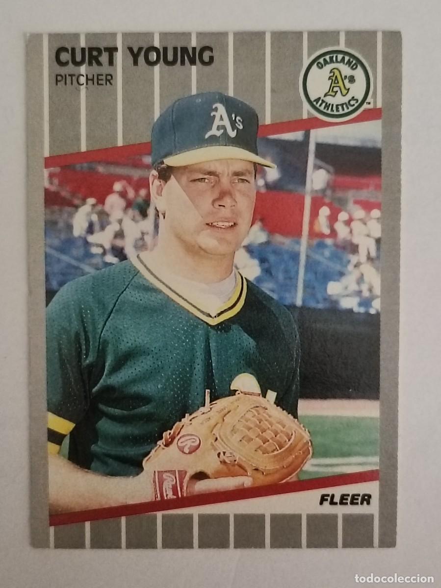 Coleccionismo deportivo: #26 CURT YOUNG (OAKLAND ATHLETICS) BEISBOL MLB 89 FLEER