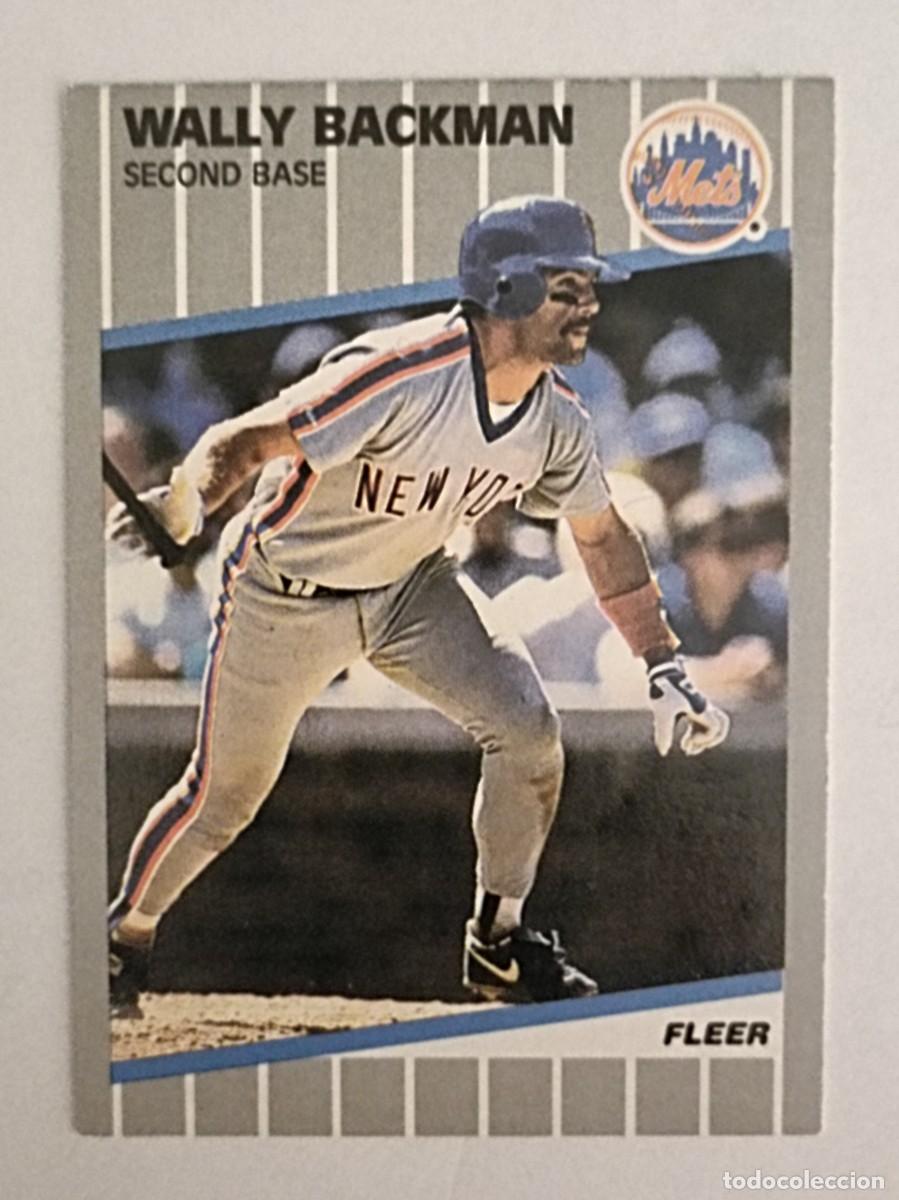 Coleccionismo deportivo: #28 WALLY BACKMAN (NEW YORK METS) BEISBOL MLB 89 FLEER