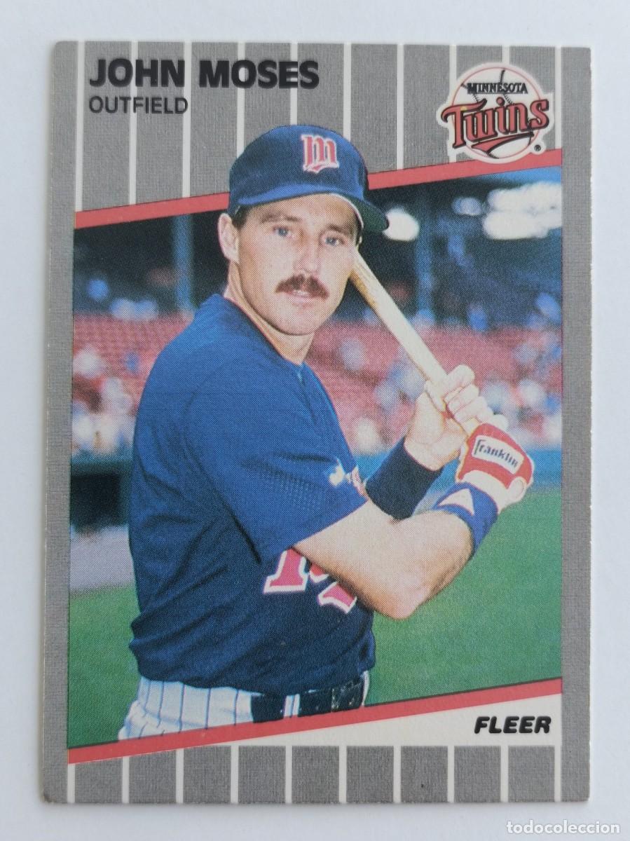 Coleccionismo deportivo: #121 JOHN MOSES (MINNESOTA TWINS) BEISBOL MLB 89 FLEER