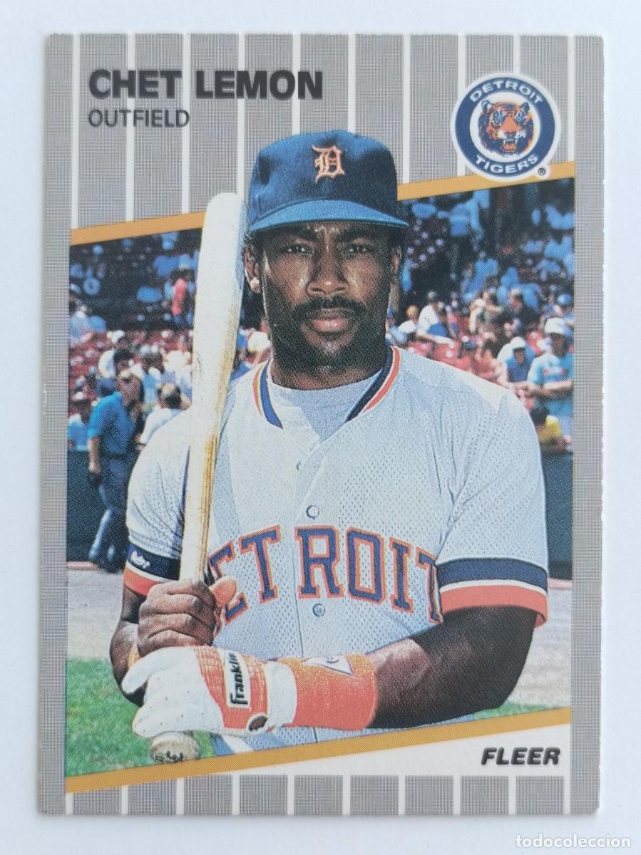 Coleccionismo deportivo: #137 CHET LEMON (DETROIT TIGERS) BEISBOL MLB 89 FLEER