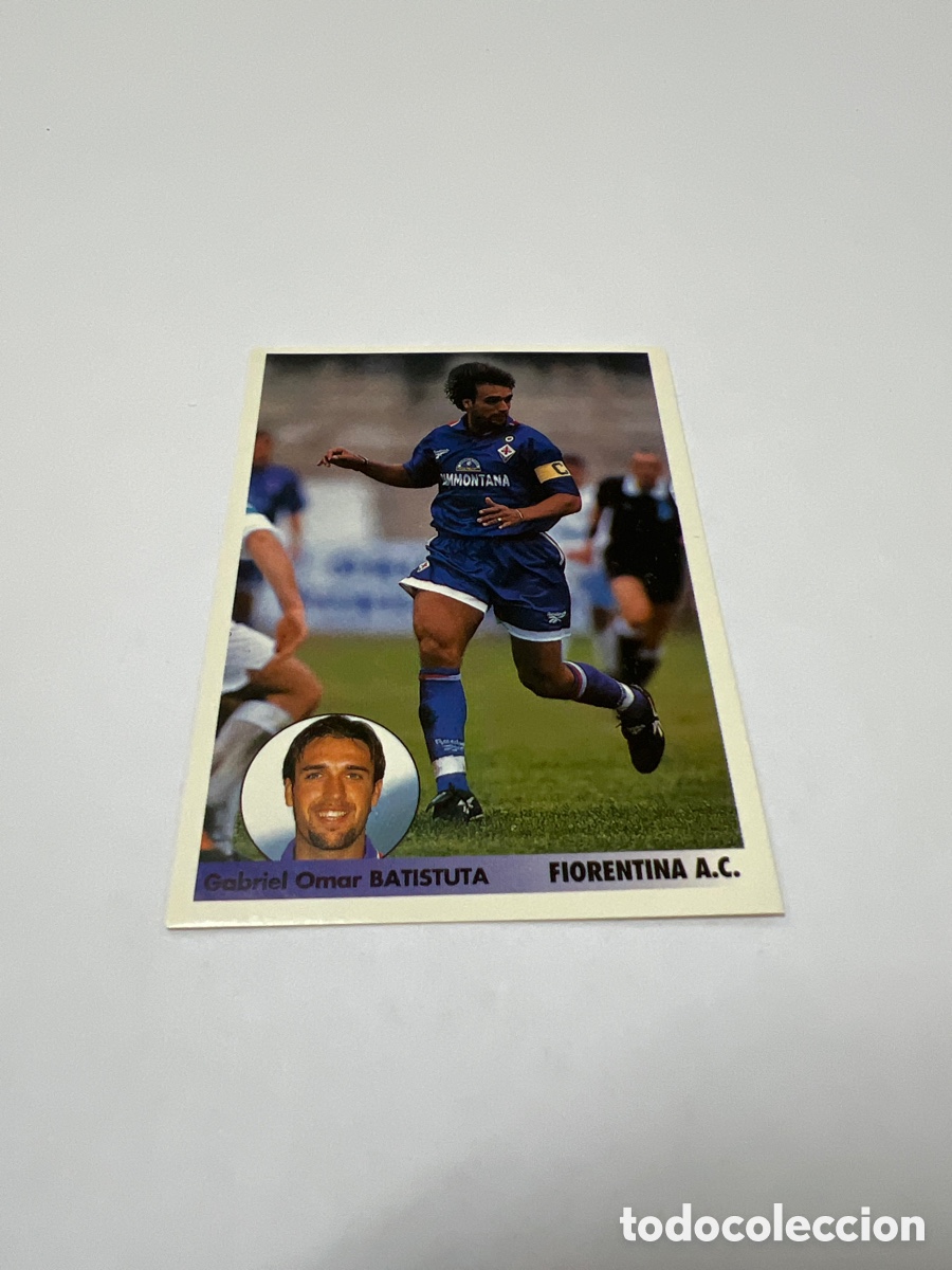 Coleccionismo deportivo: 1996 BATISTUTA FIORENTINA N&ordm; 288 PANINI LOS MEJORES EQUIPOS DE EUROPA