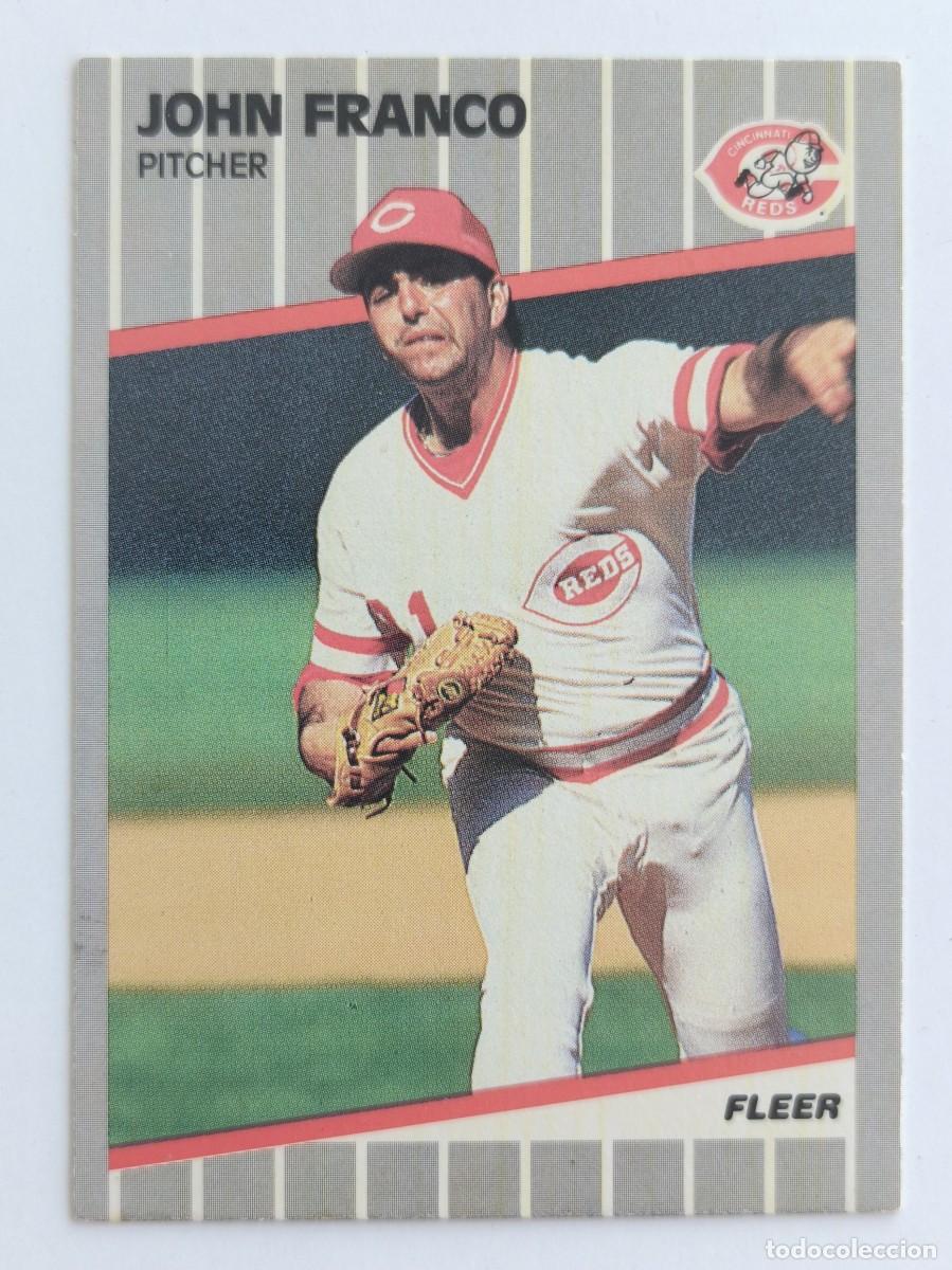 Coleccionismo deportivo: #162 JOHN FRANCO (CINCINNATI REDS) BEISBOL MLB 89 FLEER