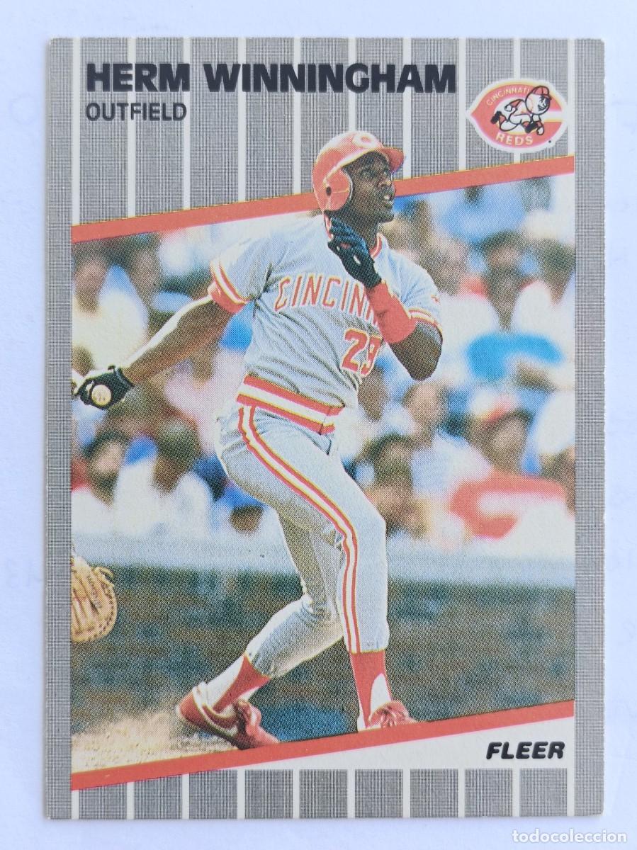 Coleccionismo deportivo: #175 HERM WINNINGHAM (CINCINNATI REDS) BEISBOL MLB 89 FLEER