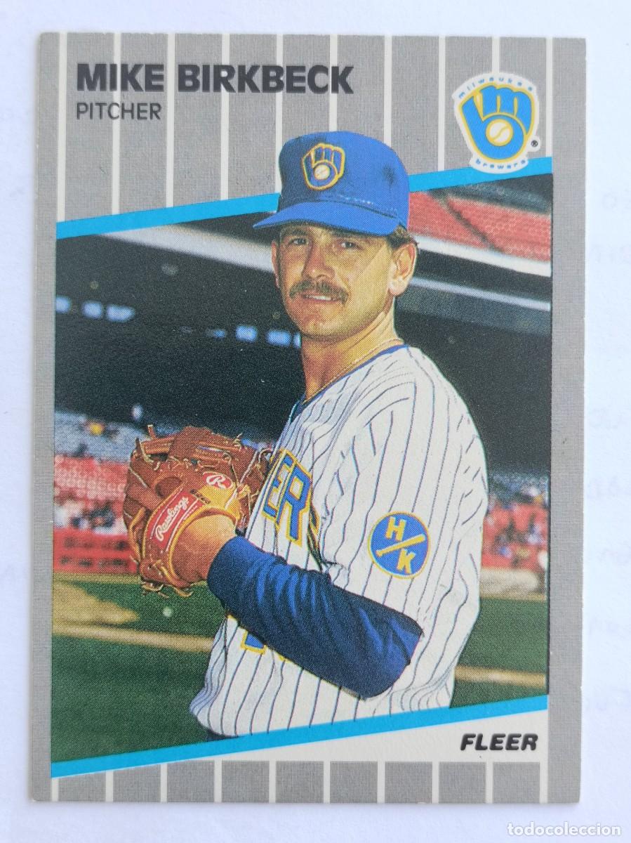 Coleccionismo deportivo: #178 MIKE BIRKBECK (MILKWAUKEE BREWERS) BEISBOL MLB 89 FLEER