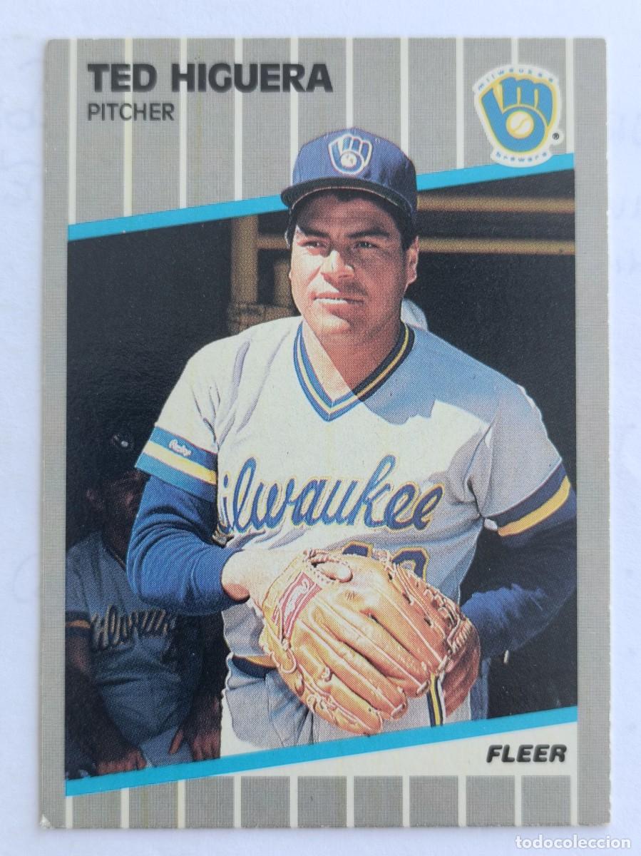 Coleccionismo deportivo: #188 TED HIGUERA (MILKWAUKEE BREWERS) BEISBOL MLB 89 FLEER