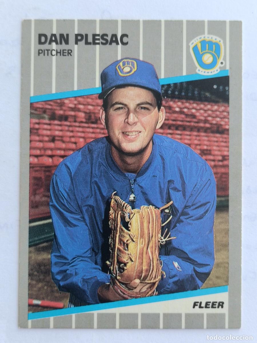 Coleccionismo deportivo: #194 DAN PLESAC (MILKWAUKEE BREWERS) BEISBOL MLB 89 FLEER