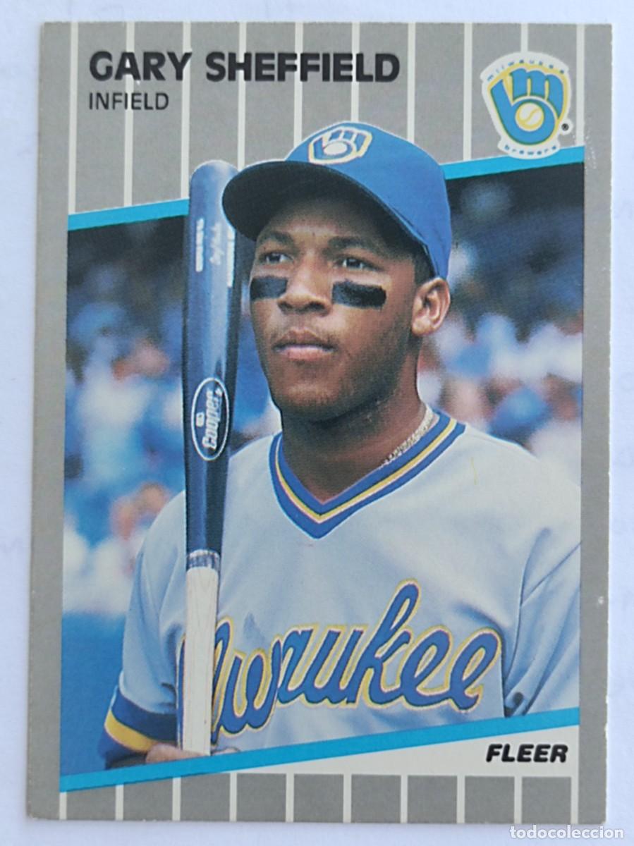 Coleccionismo deportivo: #196 GARY SHEFFIELD (MILKWAUKEE BREWERS) BEISBOL MLB 89 FLEER