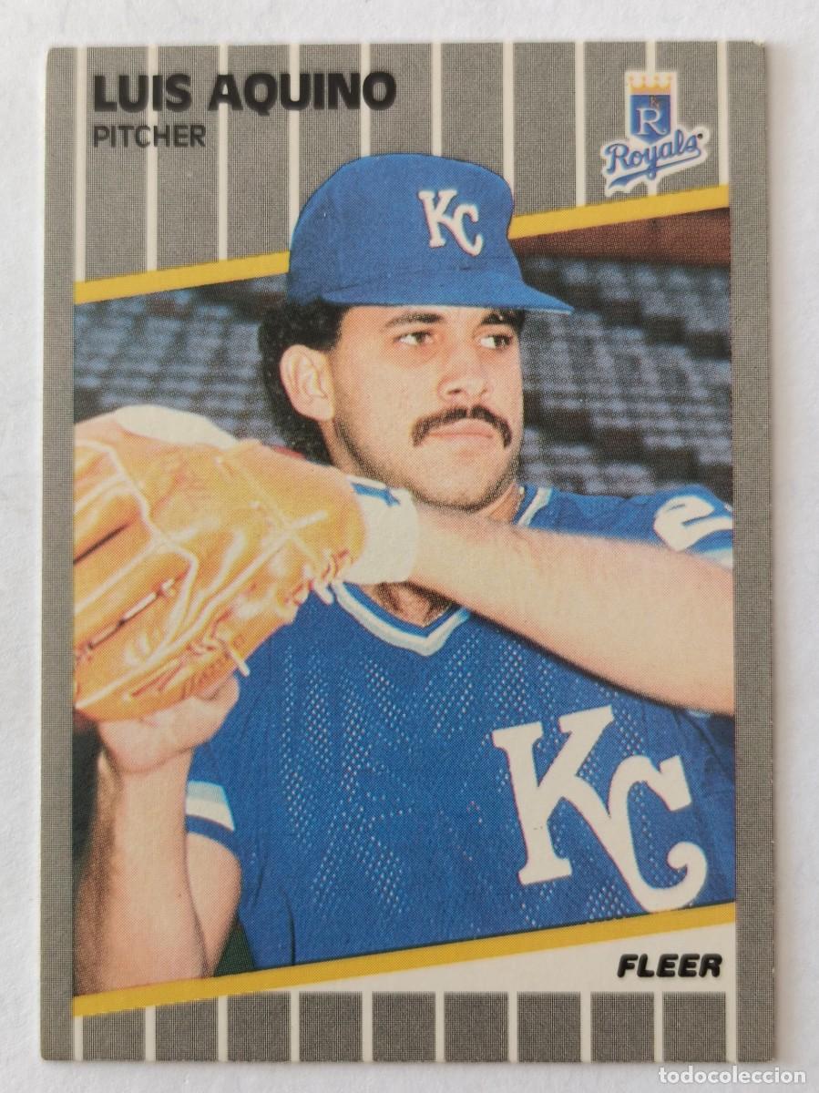 Coleccionismo deportivo: #275 LUIS AQUINO (KANSAS CITY ROYALS) BEISBOL MLB 89 FLEER