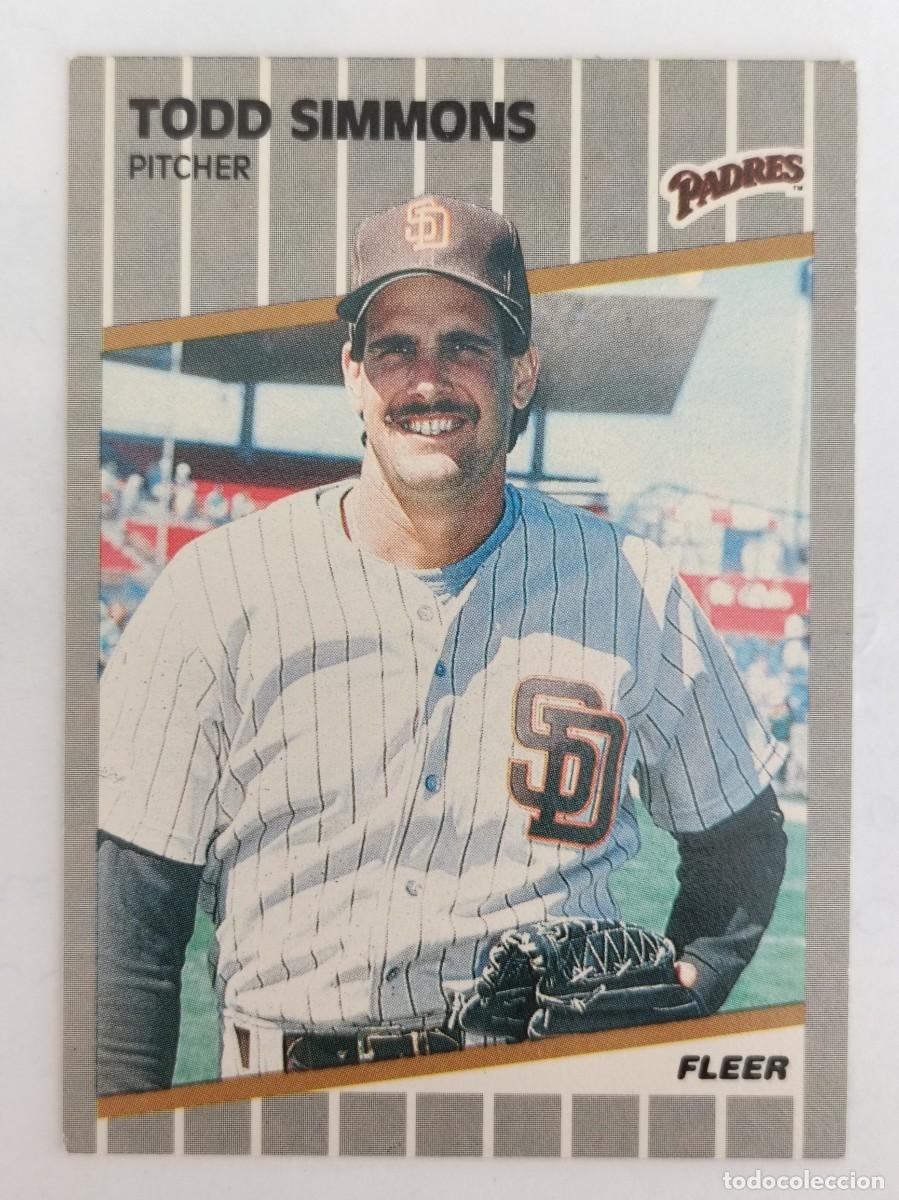 Coleccionismo deportivo: #318 TODD SIMMONS (SAN DIEGO PADRES) BEISBOL MLB 89 FLEER