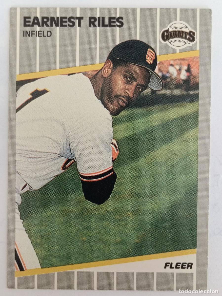 Coleccionismo deportivo: #341 EARNEST RILES (SAN FRANCISCO GIANTS) BEISBOL MLB 89 FLEER