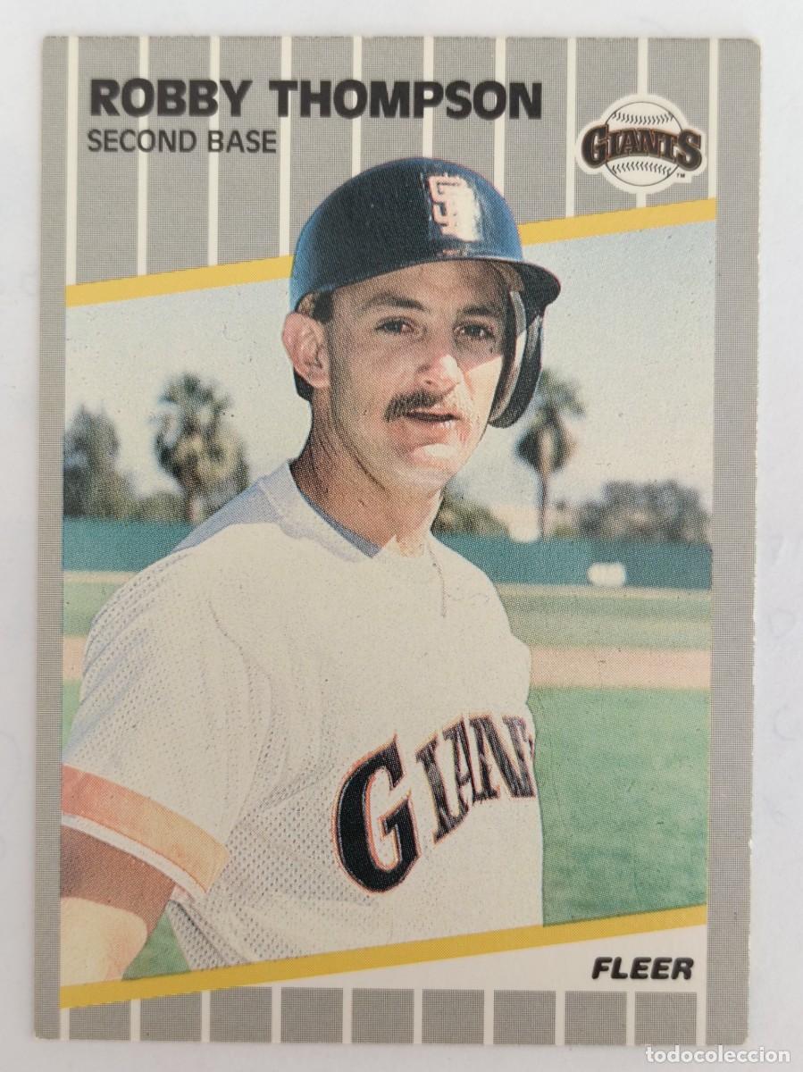 Coleccionismo deportivo: #344 ROBBY THOMPSON (SAN FRANCISCO GIANTS) BEISBOL MLB 89 FLEER