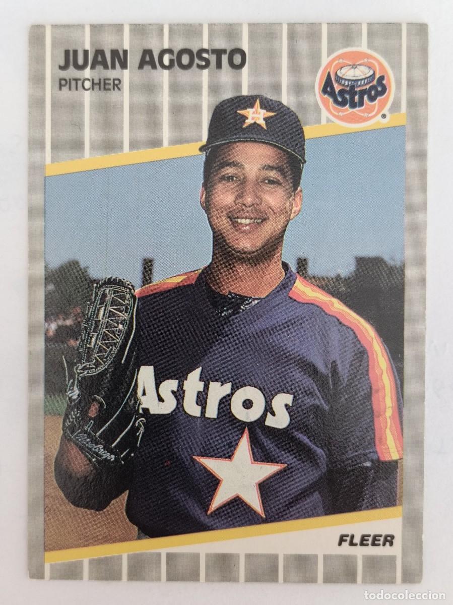 Coleccionismo deportivo: #348 JUAN AGOSTO (HOUSTON ASTROS) BEISBOL MLB 89 FLEER