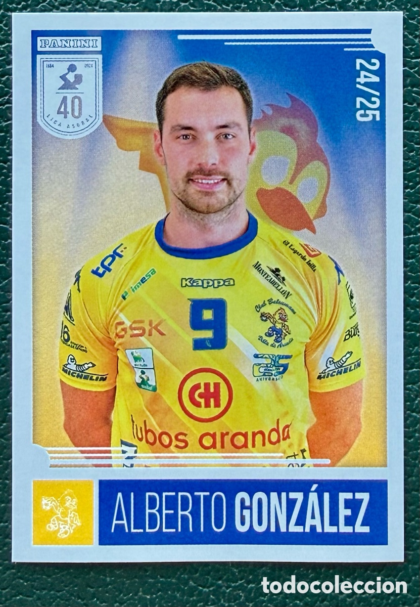 Coleccionismo deportivo: 309 ALBERTO GONZALEZ TUBOS ARANDA VILLA DE ARANDA PANINI LIGA PLENITUDE ASOBAL 2024 2025 24 25
