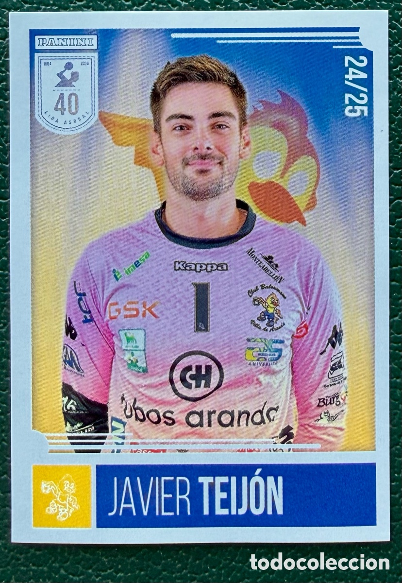 Coleccionismo deportivo: 305 JAVIER TEIJON TUBOS ARANDA VILLA DE ARANDA PANINI LIGA PLENITUDE ASOBAL 2024 2025 24 25