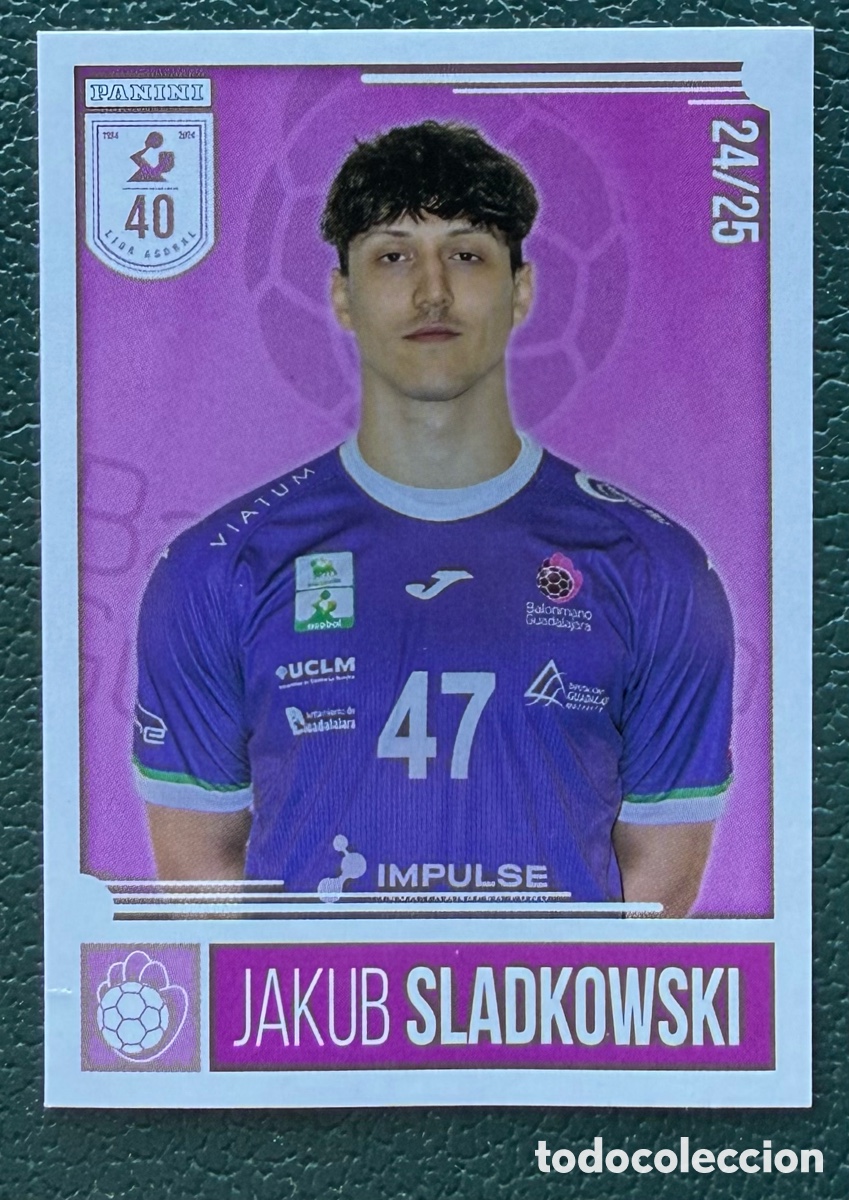 Coleccionismo deportivo: 299 JAKUB SLADKOWSKI IMPULSE BM GUADALAJARA PANINI LIGA PLENITUDE ASOBAL 2024 2025 24 25