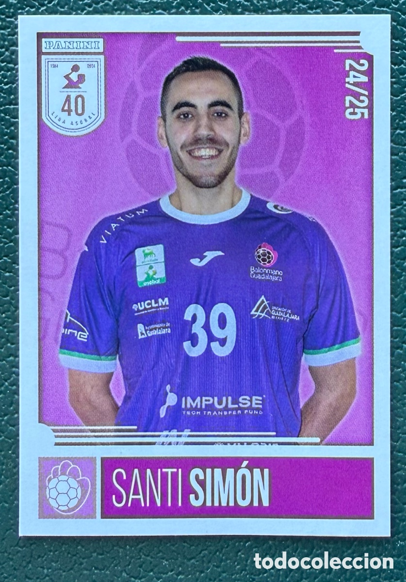 Coleccionismo deportivo: 298 SANTI SIMON IMPULSE BM GUADALAJARA PANINI LIGA PLENITUDE ASOBAL 2024 2025 24 25