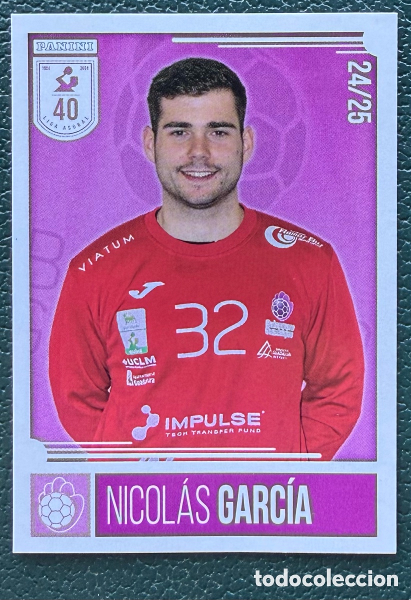 Coleccionismo deportivo: 297 NICOLAS GARCIA IMPULSE BM GUADALAJARA PANINI LIGA PLENITUDE ASOBAL 2024 2025 24 25