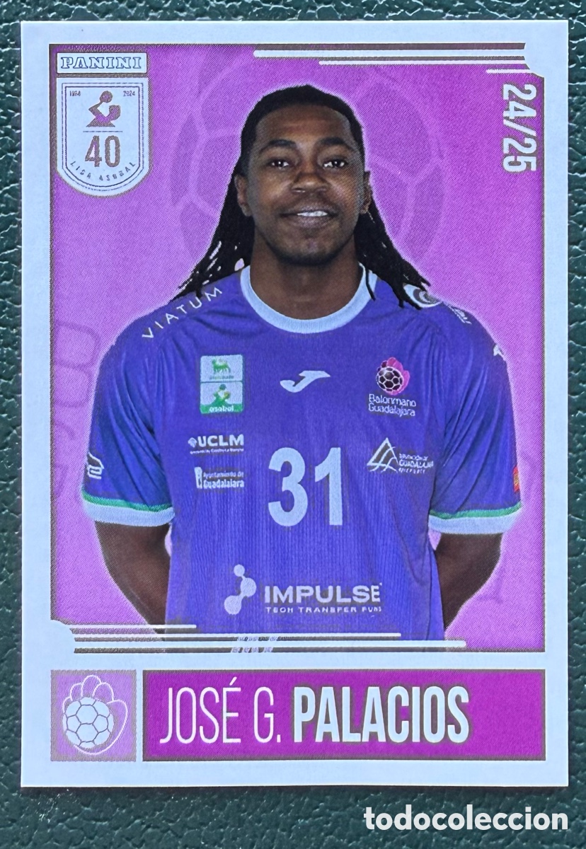 Coleccionismo deportivo: 296 JOSE G. PALACIOS IMPULSE BM GUADALAJARA PANINI LIGA PLENITUDE ASOBAL 2024 2025 24 25