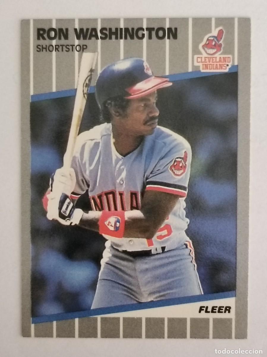 Coleccionismo deportivo: #416 RON WASHINGTON (CLEVELAND INDIANS) BEISBOL MLB 89 FLEER