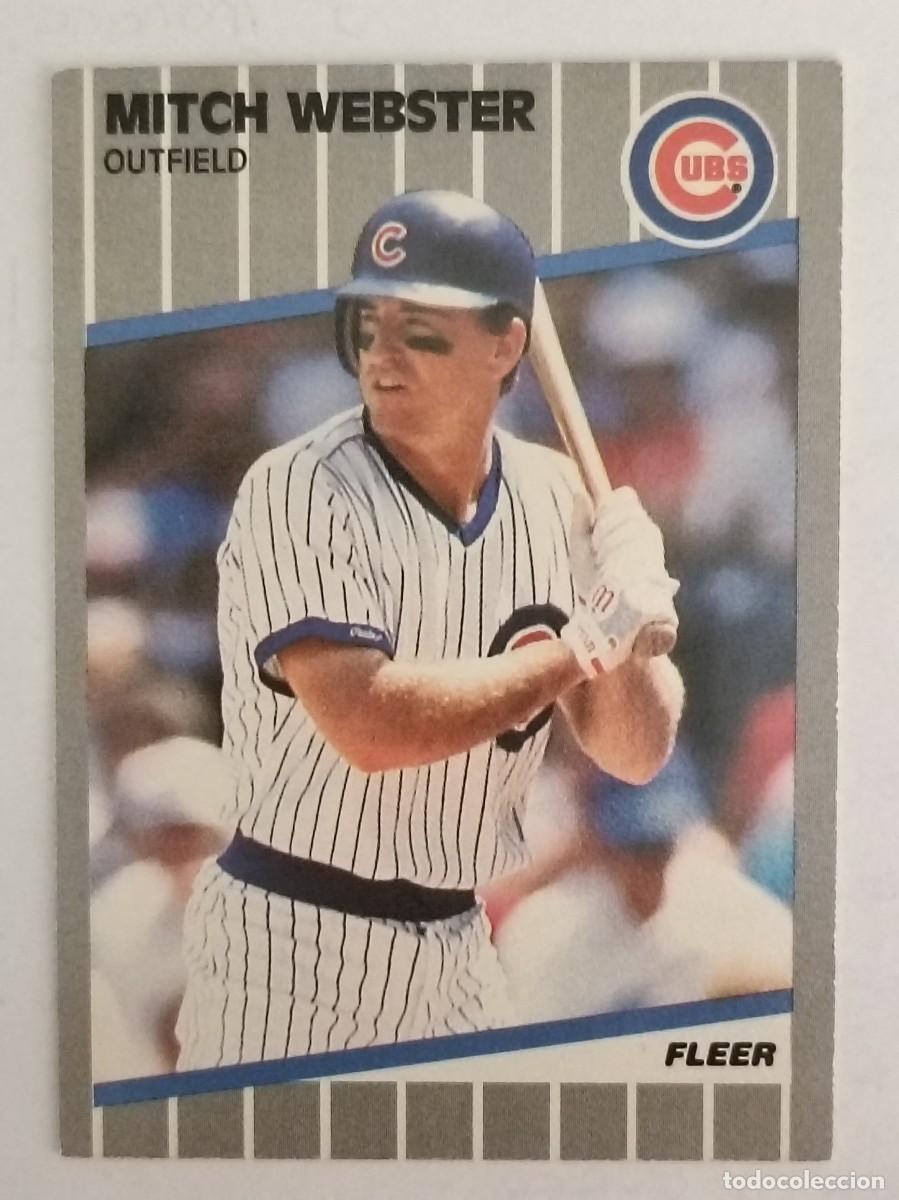 Coleccionismo deportivo: #442 MITCH WEBSTER (CHICAGO CUBS) BEISBOL MLB 89 FLEER