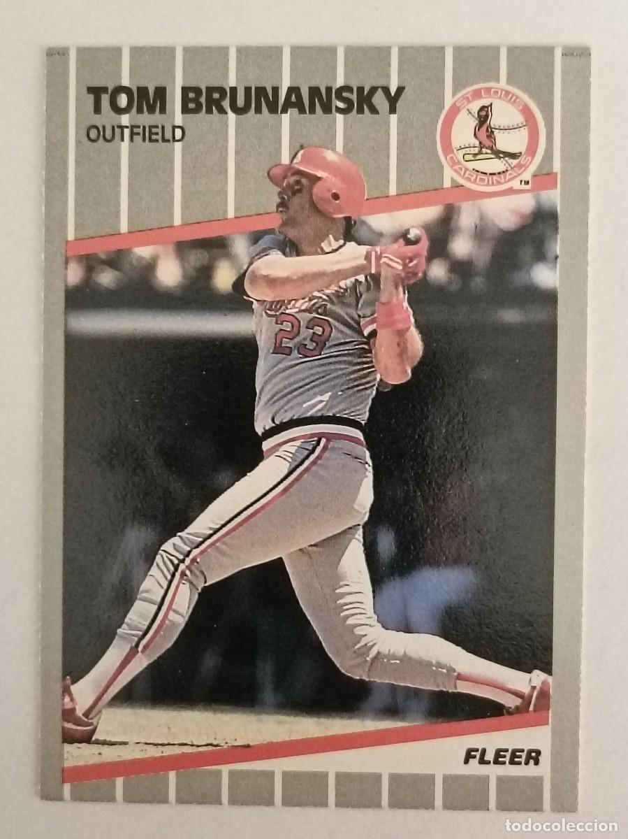 Coleccionismo deportivo: #444 TOM BRUNANSKY (ST. LOUIS CARDINALS) BEISBOL MLB 89 FLEER