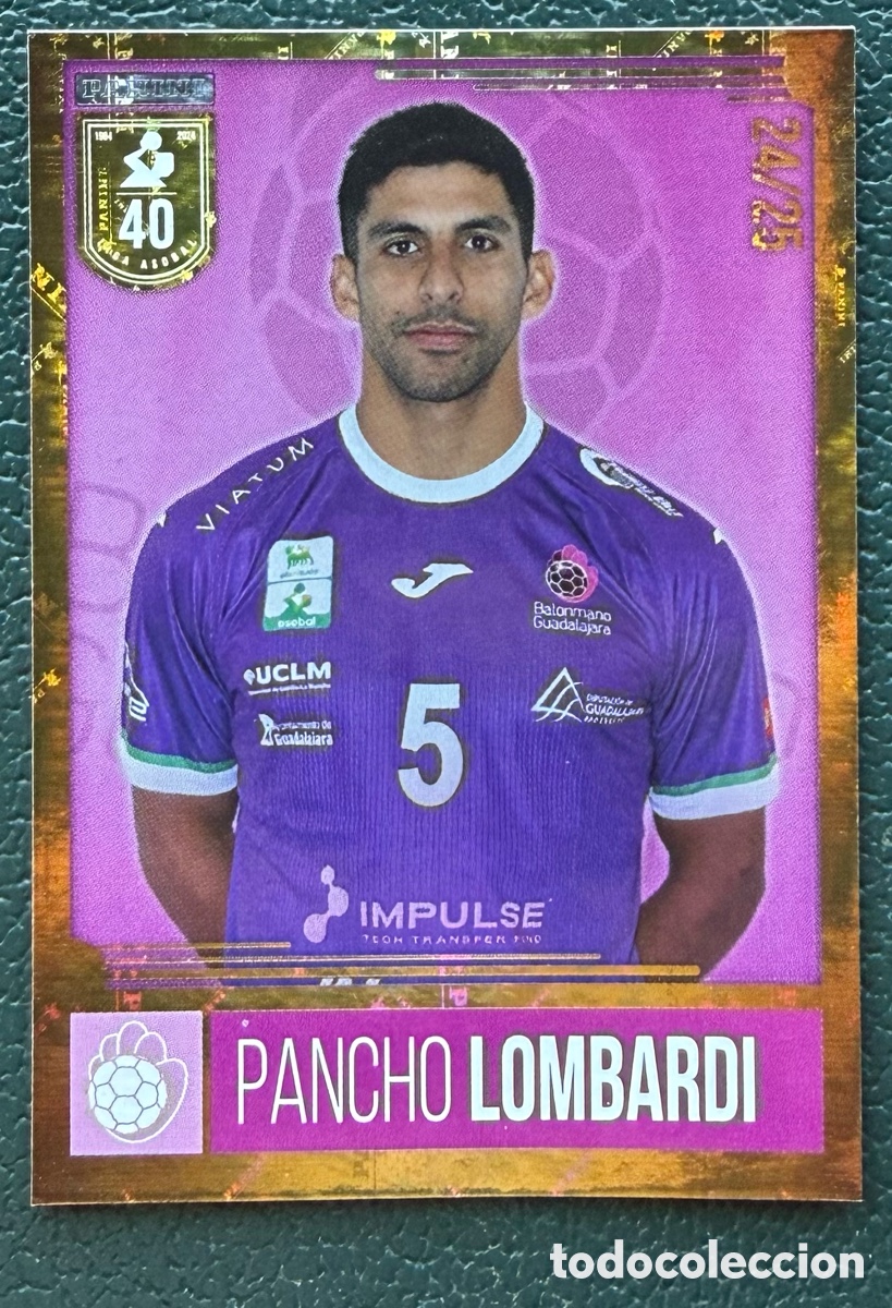Collezionismo sportivo: 287 PANCHO LOMBARDI IMPULSE BM GUADALAJARA PANINI LIGA PLENITUDE ASOBAL 2024 2025 24 25