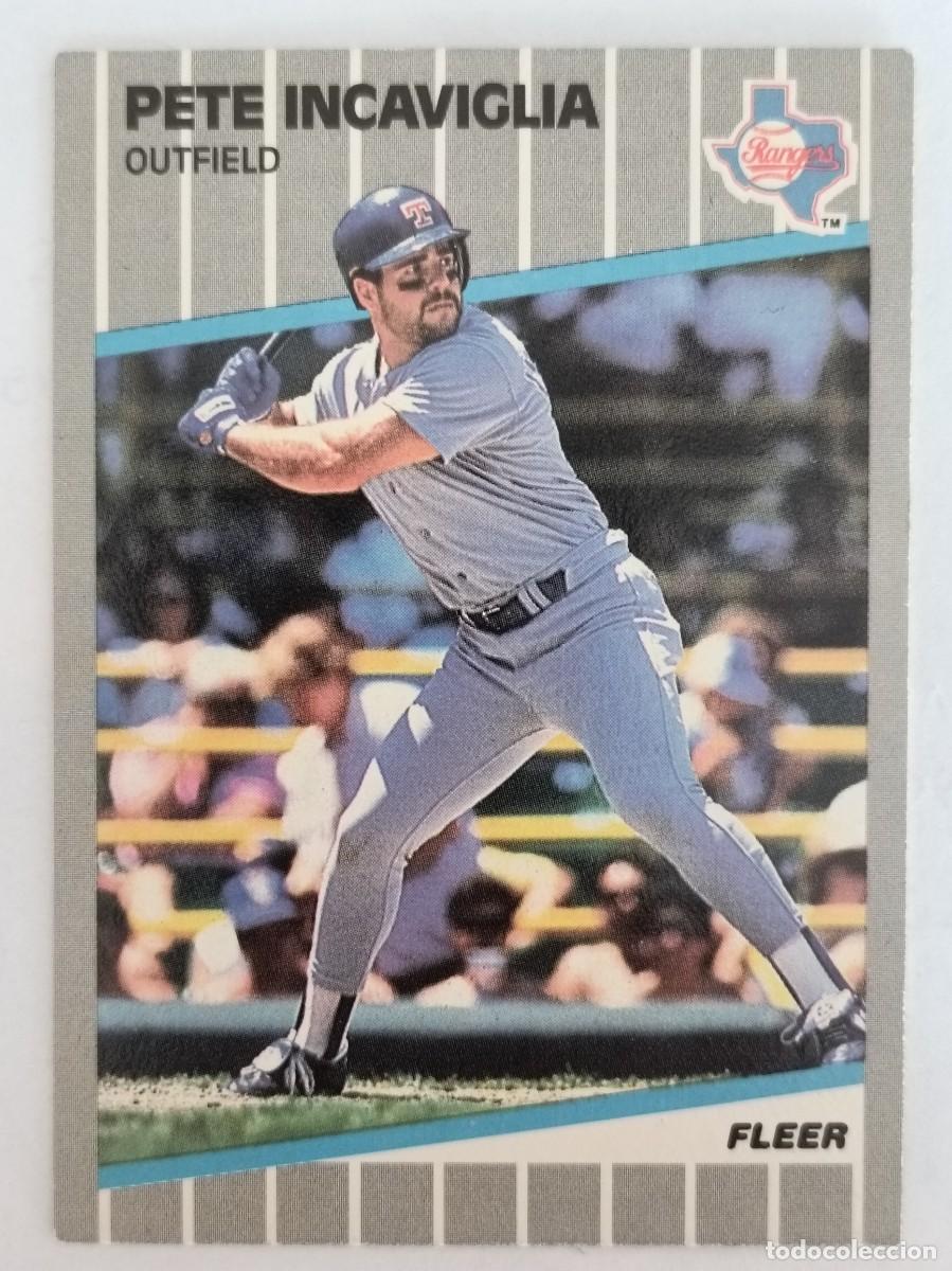 Coleccionismo deportivo: #523 PETE INCAVIGLIA (TEXAS RANGERS) BEISBOL MLB 89 FLEER