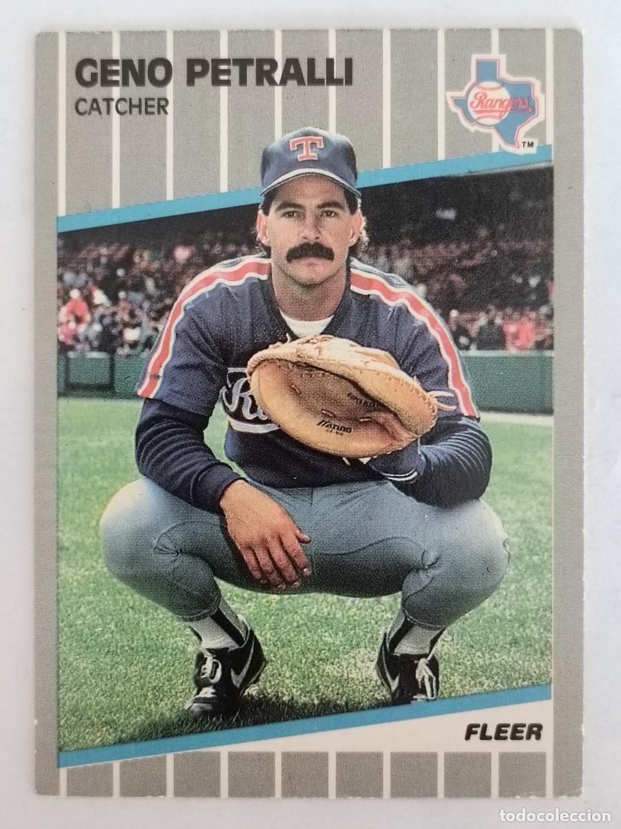 Coleccionismo deportivo: #530 GENO PETRALLI (TEXAS RANGERS) BEISBOL MLB 89 FLEER